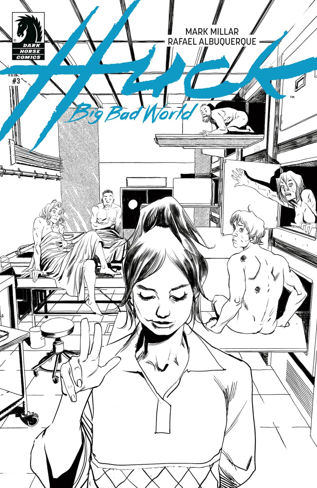 Huck: Big Bad World (CVR B) (B&W) (Rafael Albuquerque)