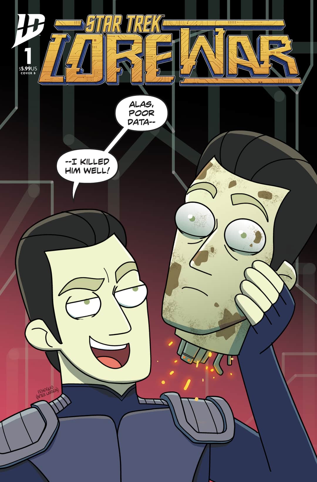 Star Trek: Lore War #1 Variant B (Fenoglio) Cover
