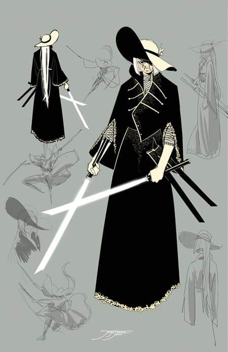 CVR G JORGE JIMENEZ LADY DEATH MAN DESIGN CARD STOCK VAR