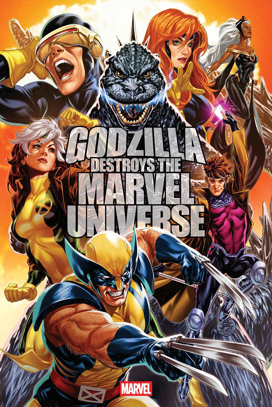 Cover für GODZILLA DESTROYS THE MARVEL UNIVERSE