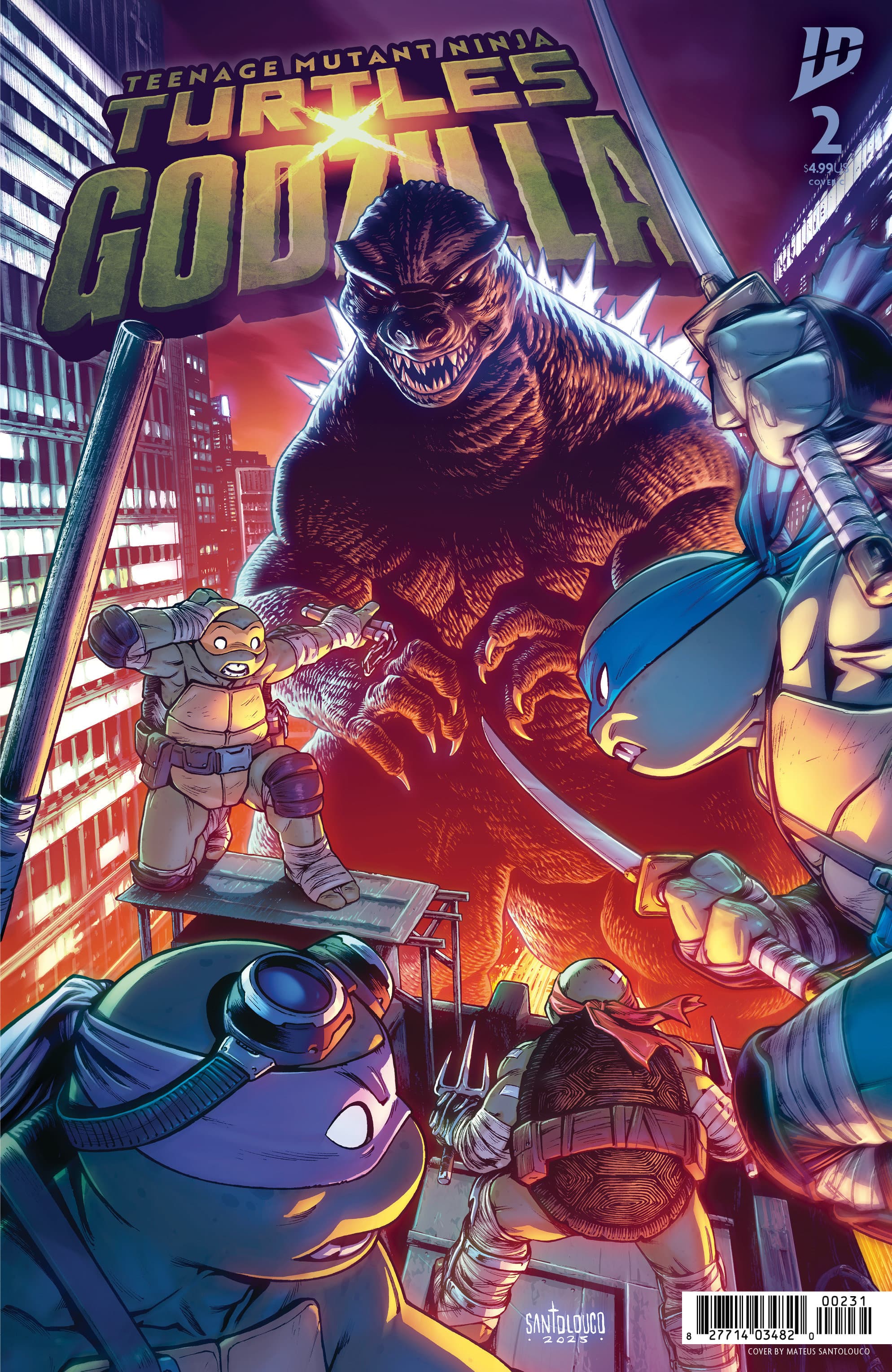 Cover für Teenage Mutant Ninja Turtles x Godzilla