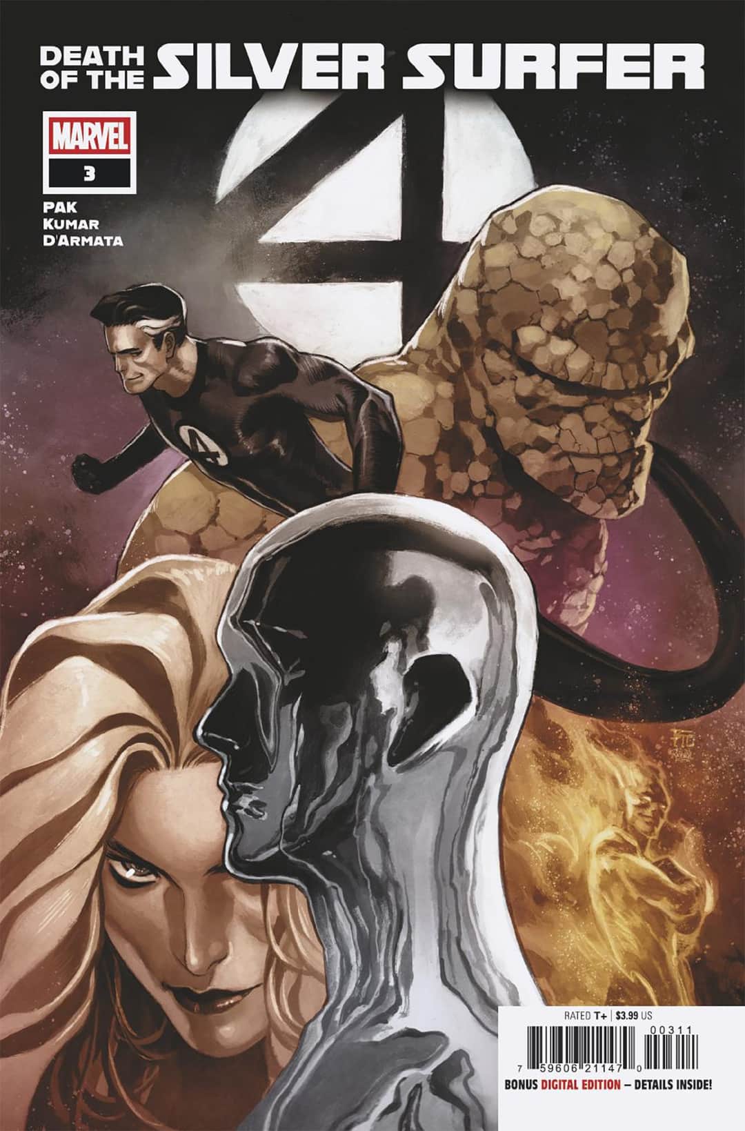 DEATH OF THE SILVER SURFER Cover