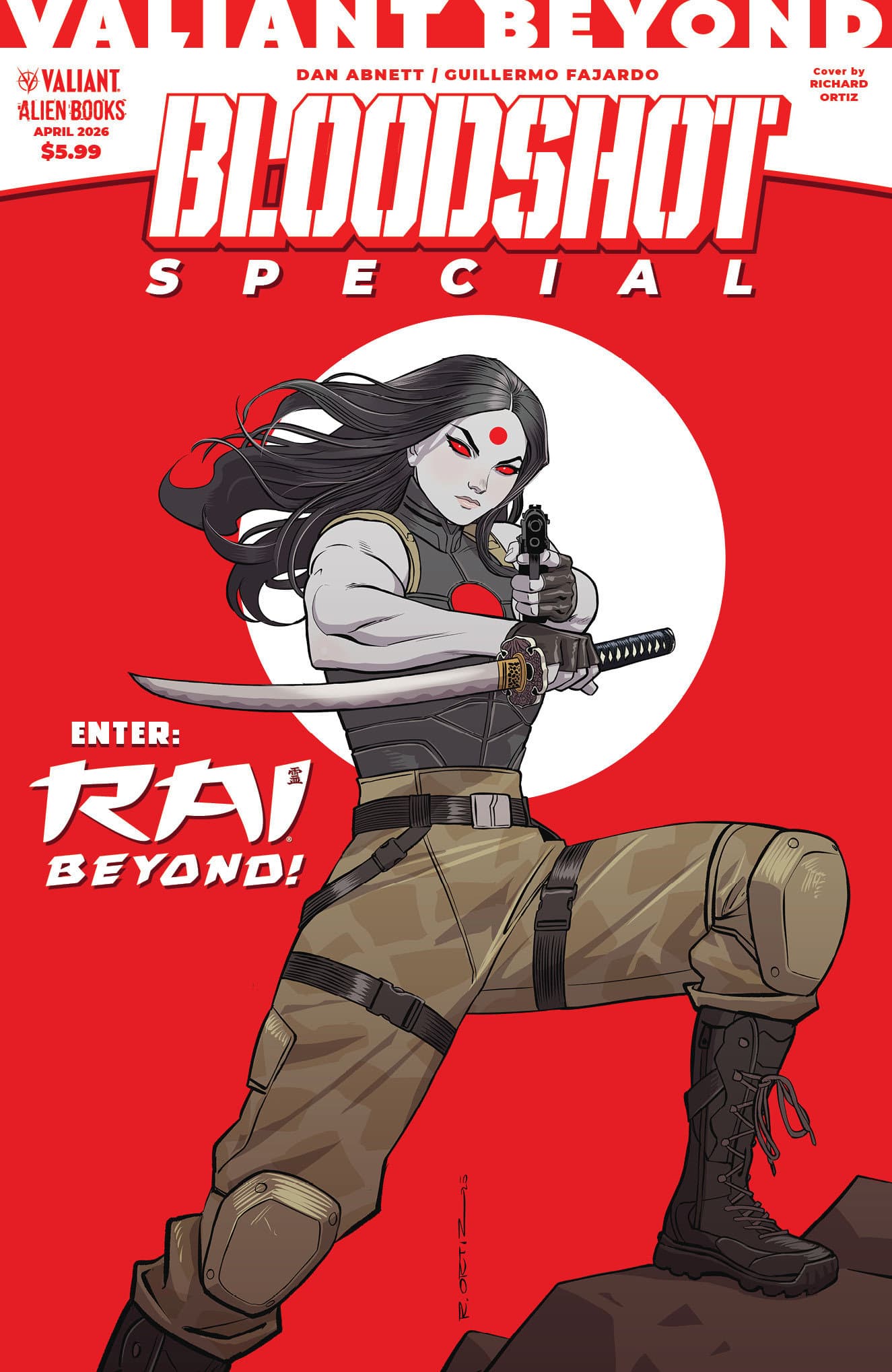 Cover für Valiant Beyond: Bloodshot: Special Variant RI (15) (Ortiz Full Art)