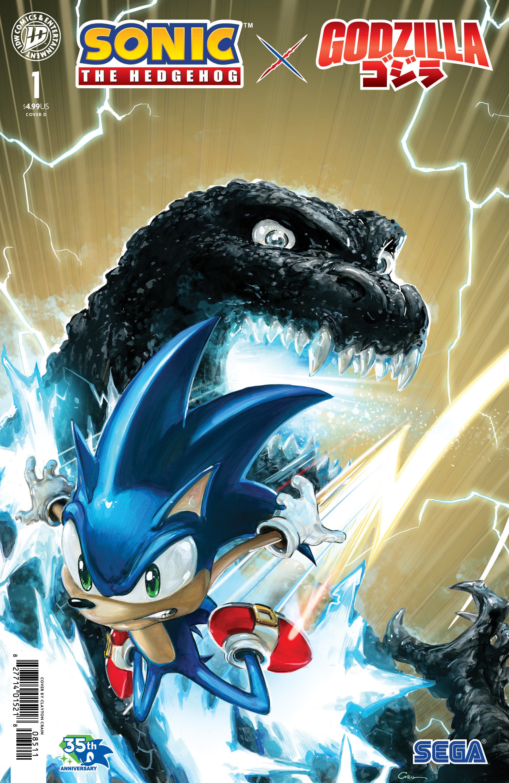 Cover für Sonic the Hedgehog x Godzilla