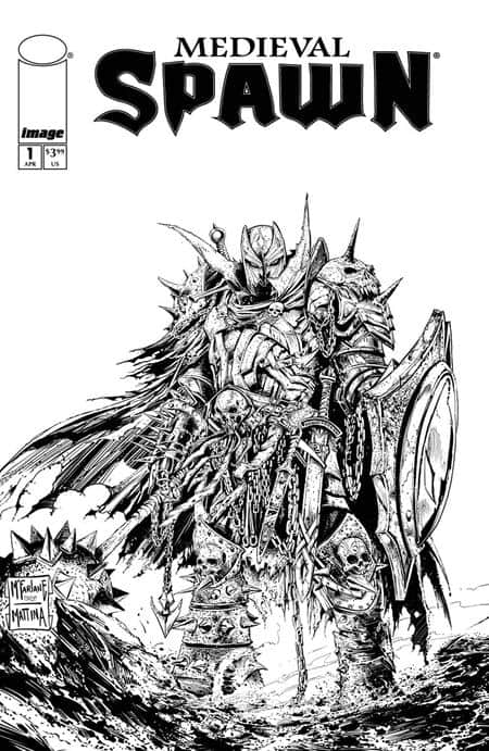 CVR B TODD MCFARLANE & FRANCESCO MATTINA B&W VAR