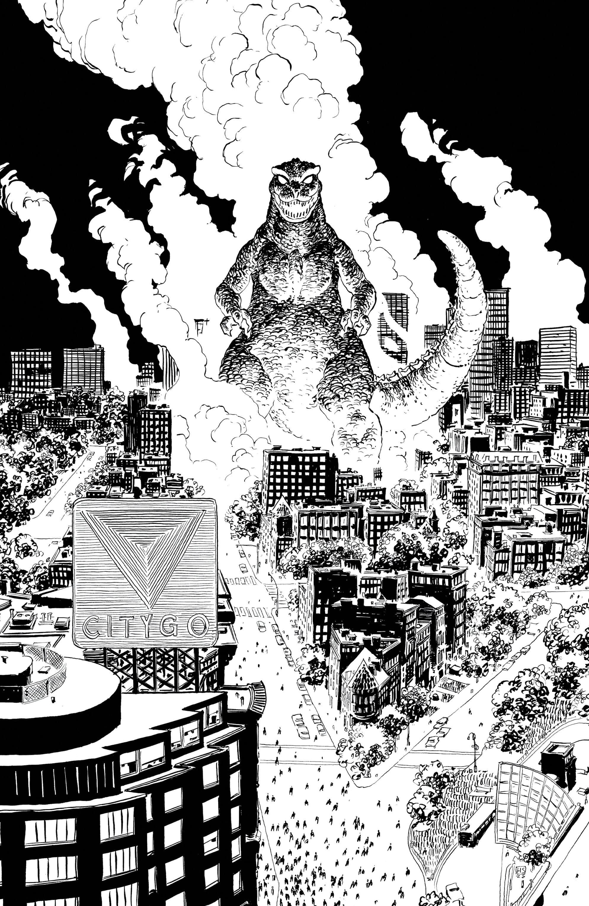 Cover für Godzilla Vs. America: Boston Cover A (Sherman)