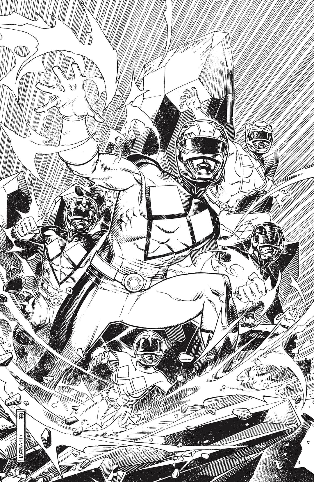 Mighty Morphin Power Rangers (2026) I 1:50 INCV Variant (Full Art, Cheung)