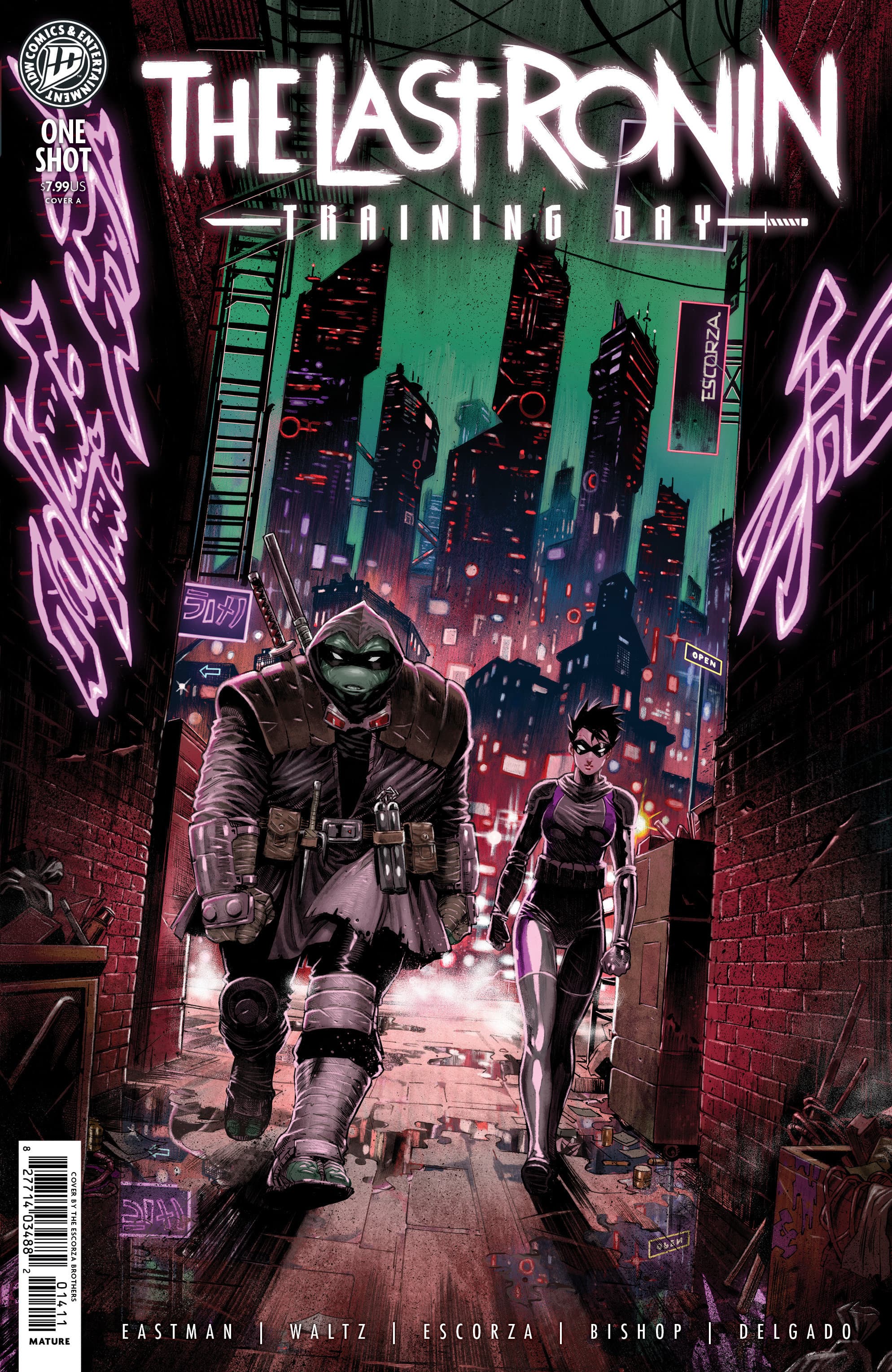 Cover für Teenage Mutant Ninja Turtles: The Last Ronin--Training Day Cover A (Escorza Brothers)