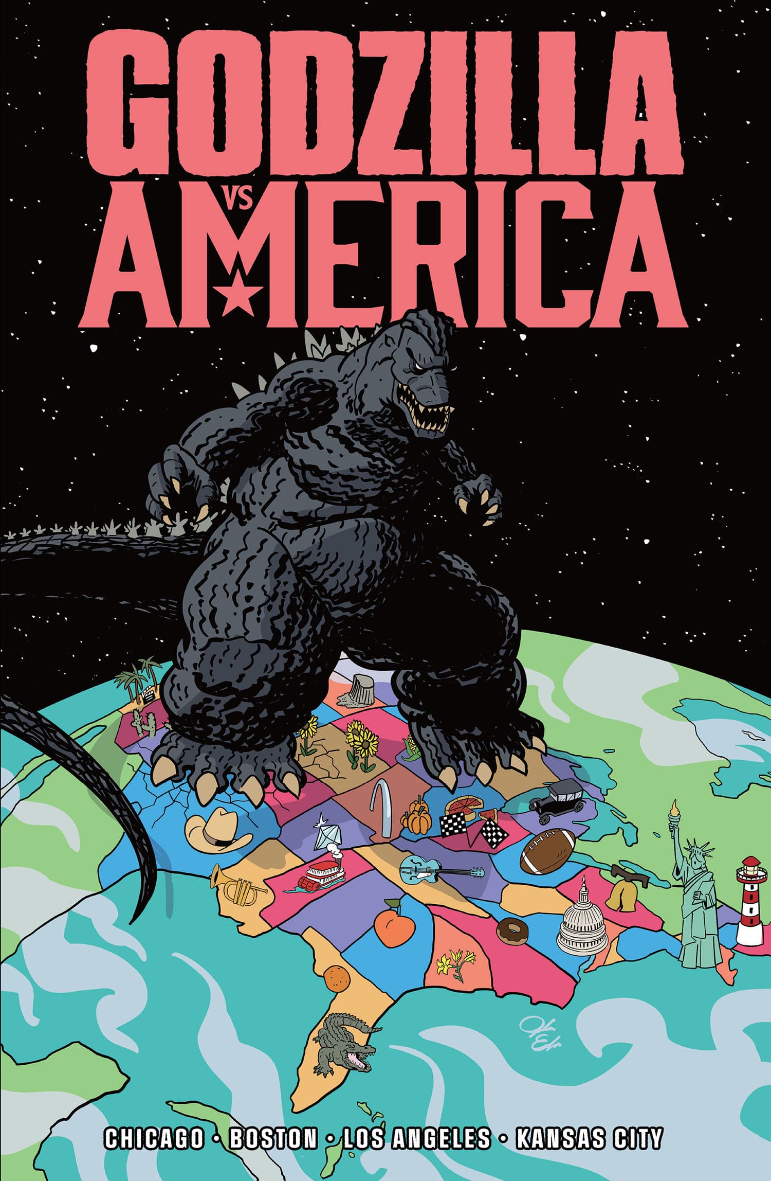 Cover für Godzilla Vs. America: Boston, Chicago, Kansas City, Los Angeles
