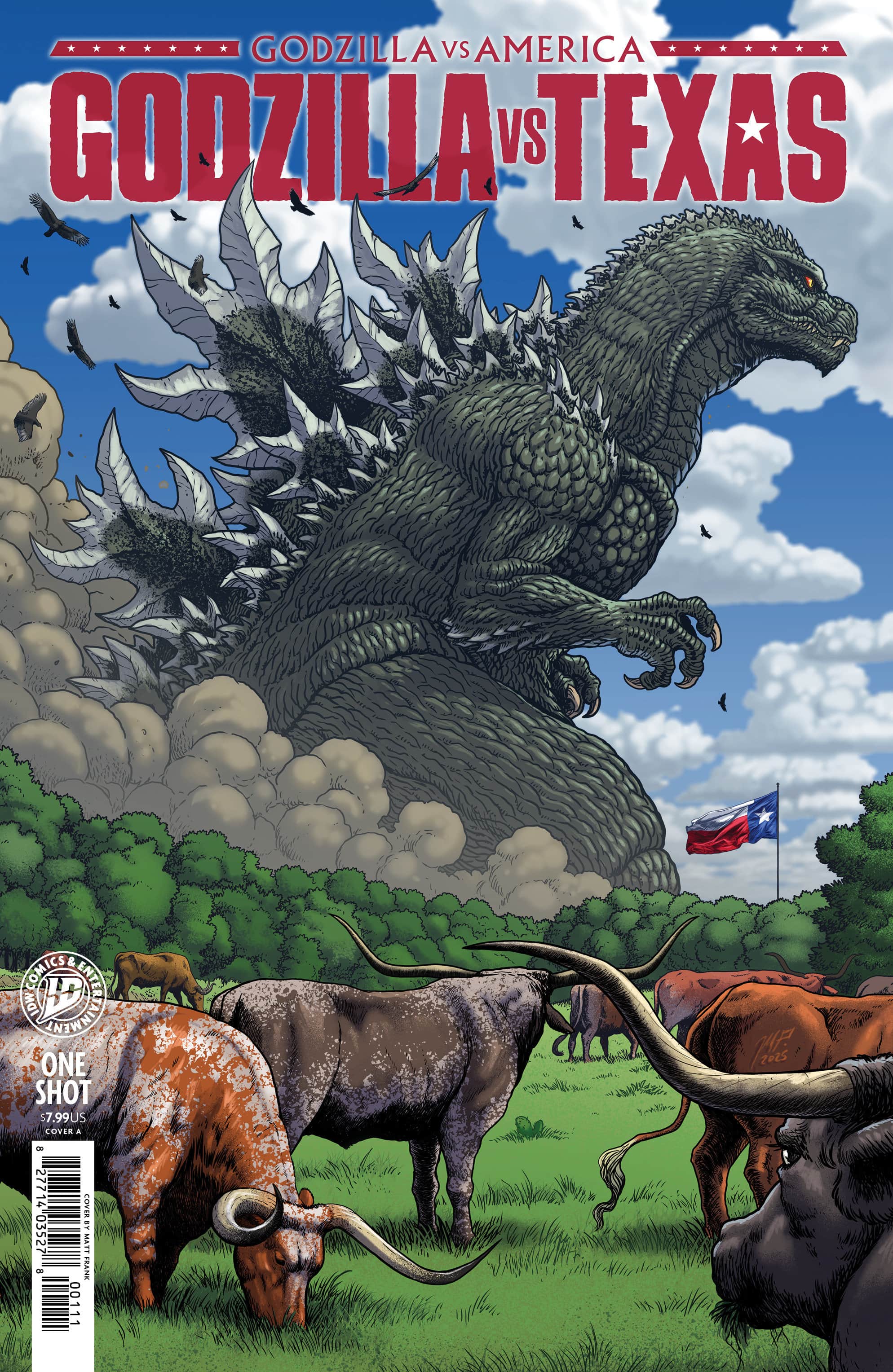Godzilla Vs. America: Texas Variant RI (25) (Lotfi Full Art) Cover