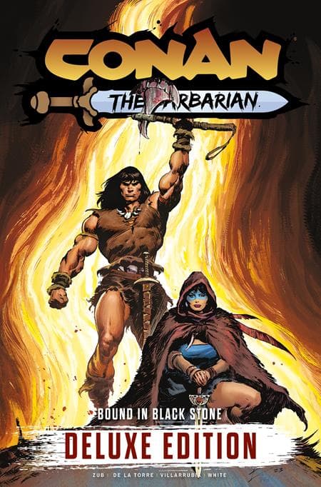 Cover für CONAN THE BARBARIAN BOUND IN BLACK STONE DELUXE EDITION