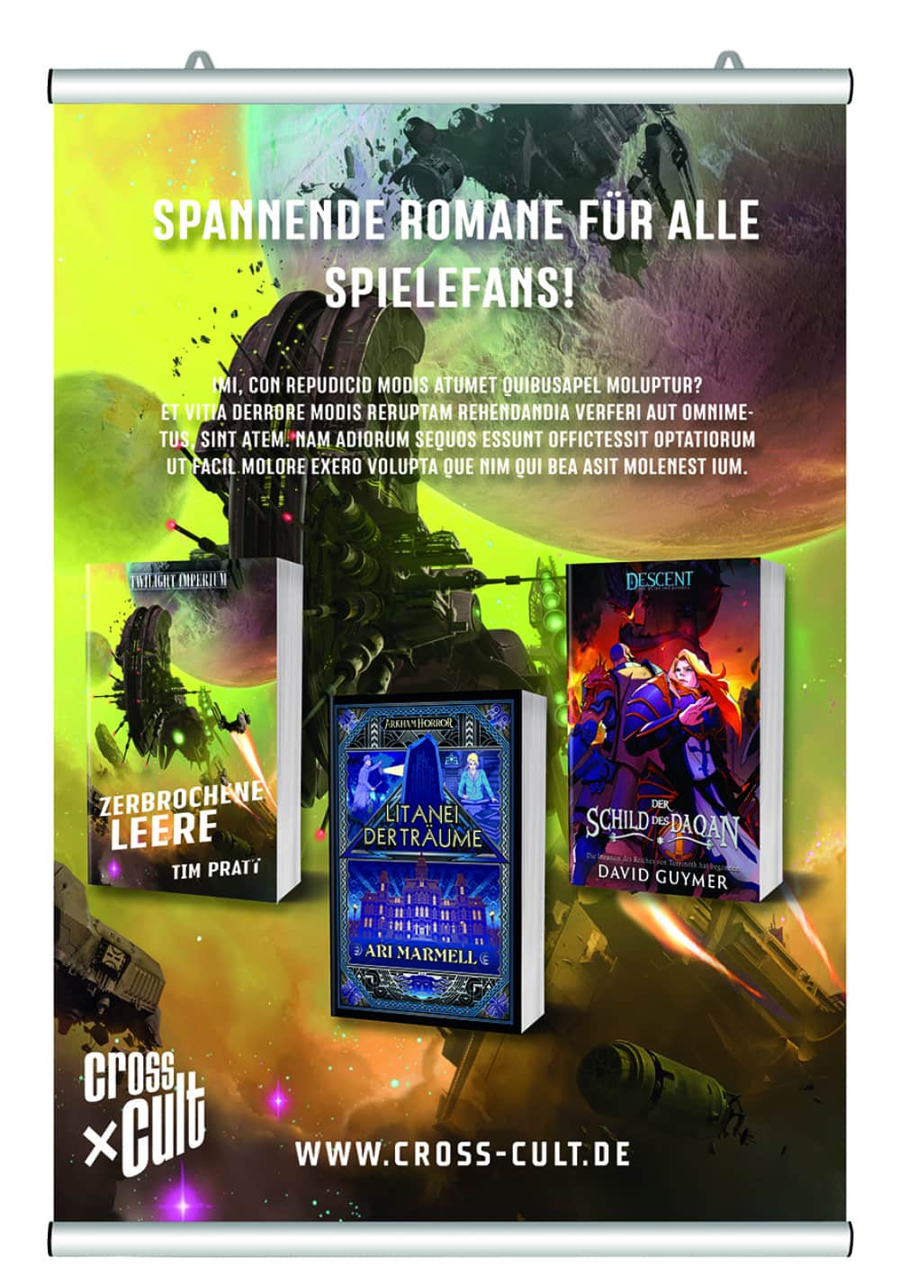 Cross Cult - Deckenhänger: Spieleromane Cover