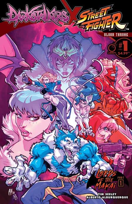 Darkstalkers X Street Fighter Blood Throne Cover