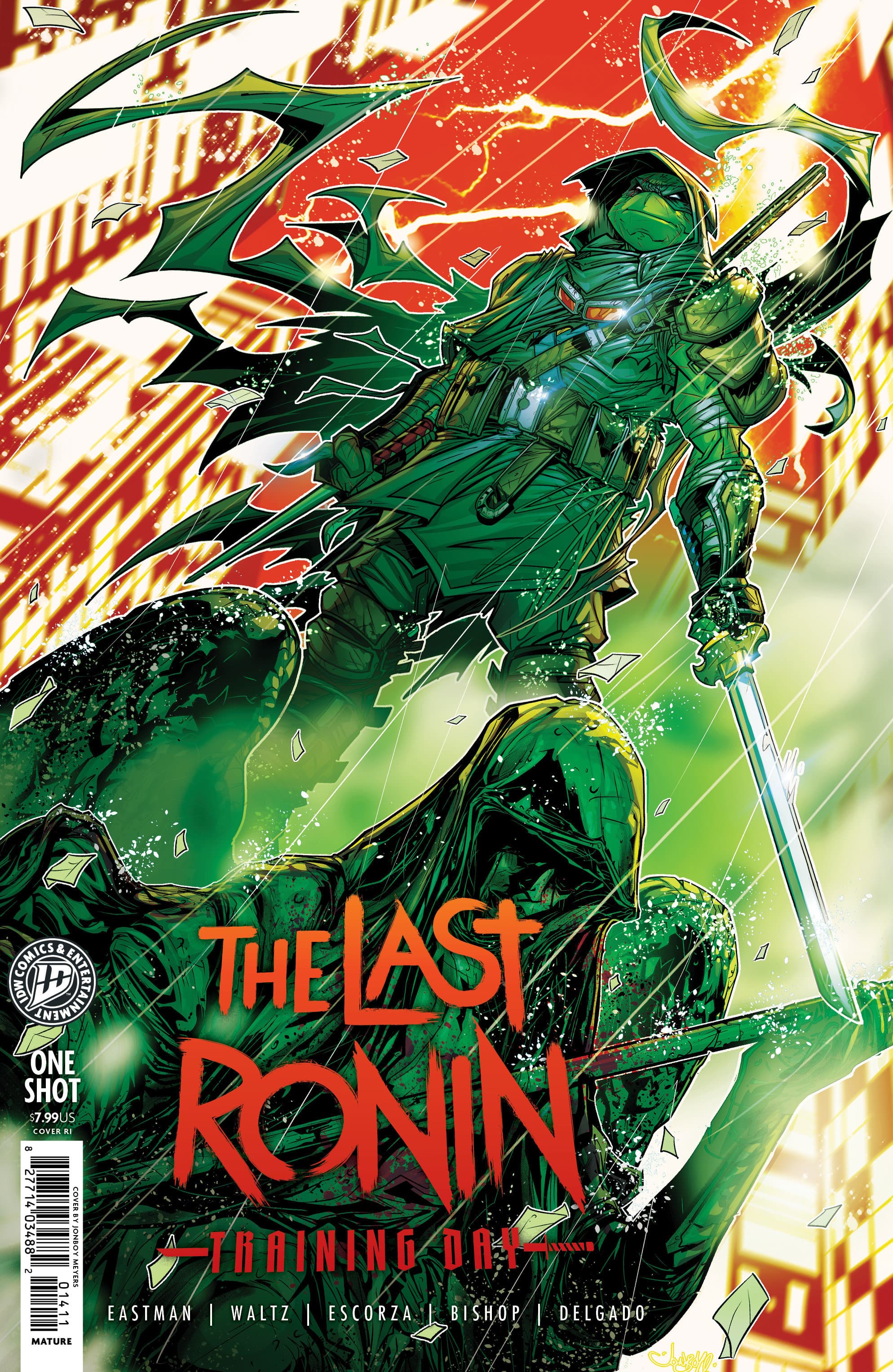 Cover für Teenage Mutant Ninja Turtles: The Last Ronin--Training Day Variant RI (25) (Meyers)