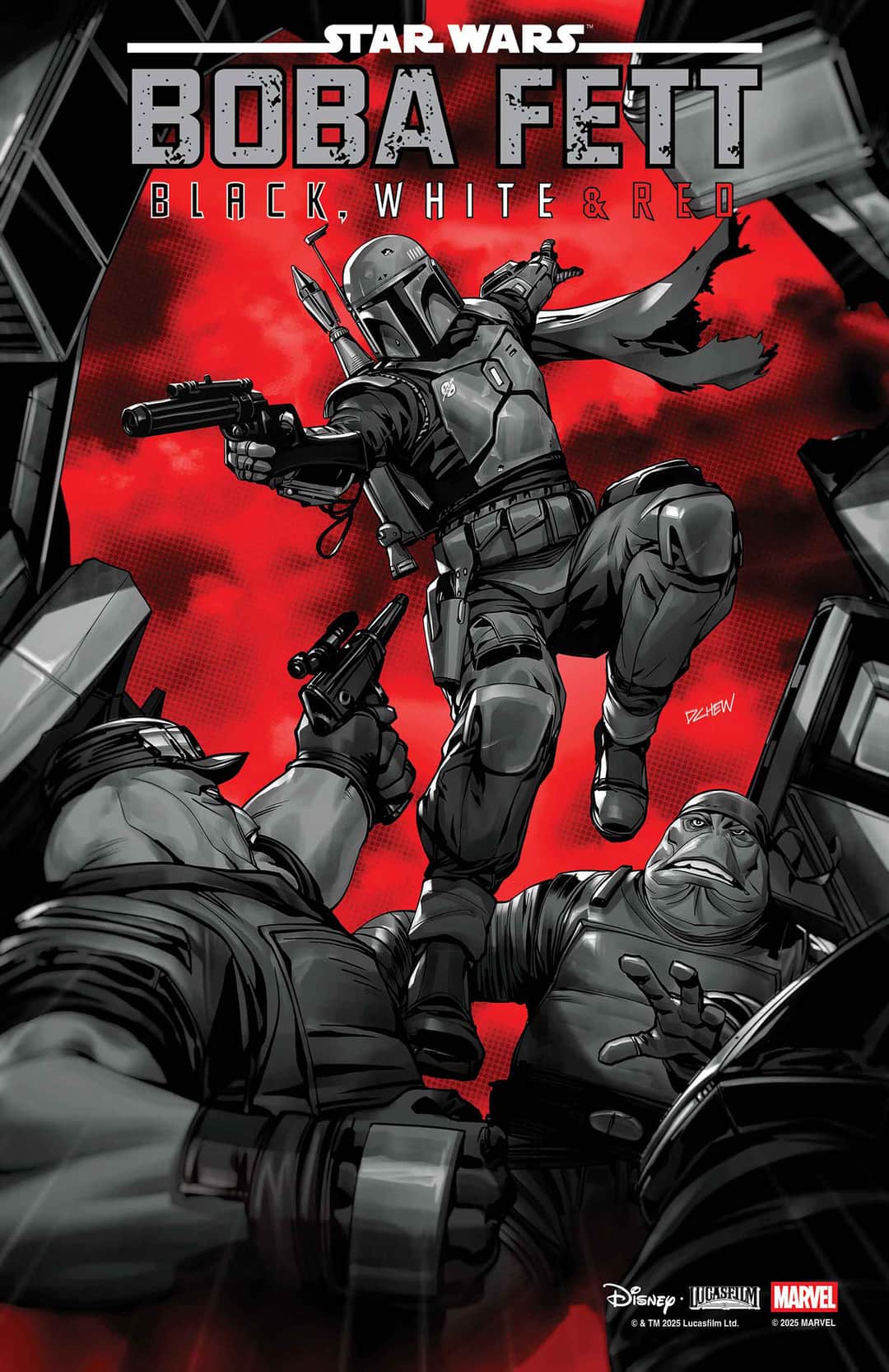 STAR WARS: BOBA FETT - BLACK, WHITE & RED Cover