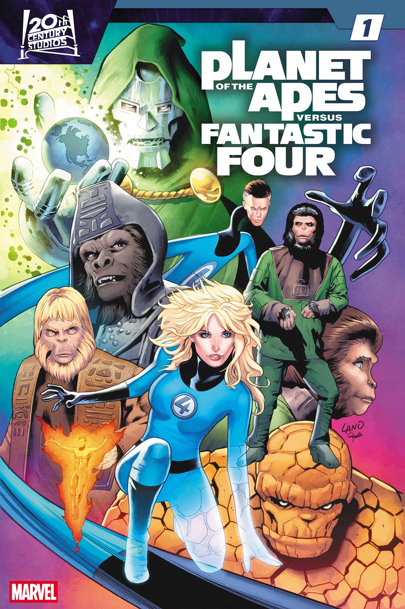PLANET OF THE APES VS. FANTASTIC FOUR Cover