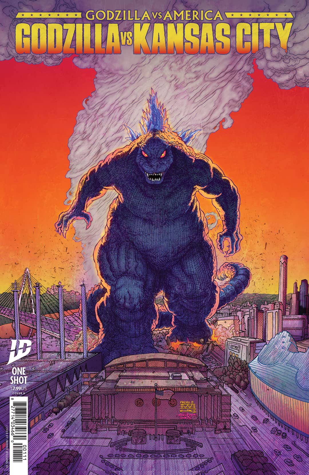 Godzilla Vs. America: Kansas City Cover A (Williams II & Moody) Cover