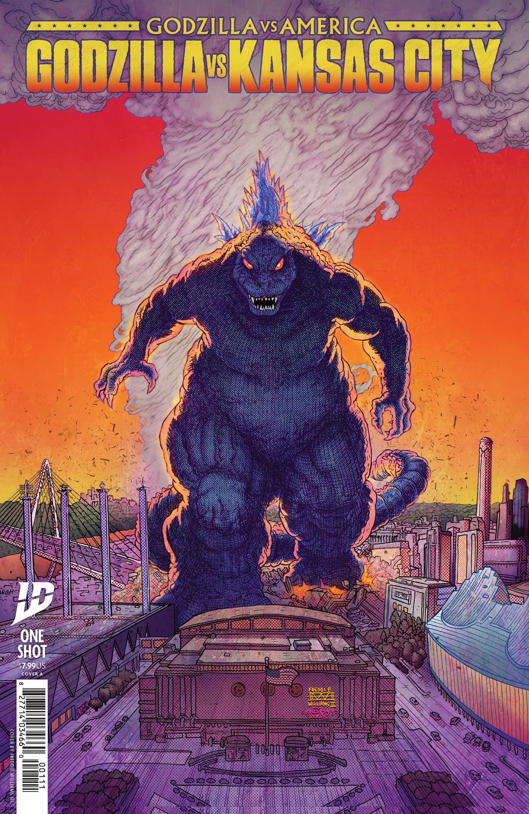 Cover für Godzilla Vs. America: Kansas City Cover A (Williams II & Moody)