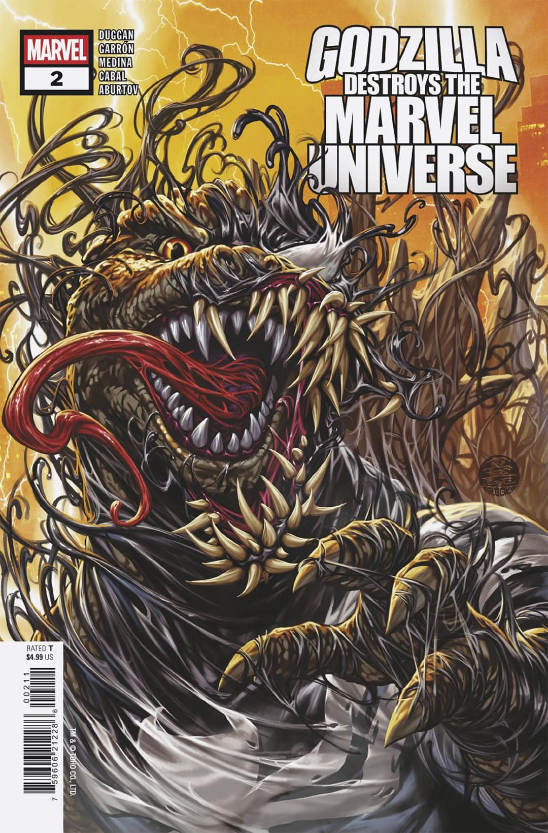 Cover für GODZILLA DESTROYS THE MARVEL UNIVERSE