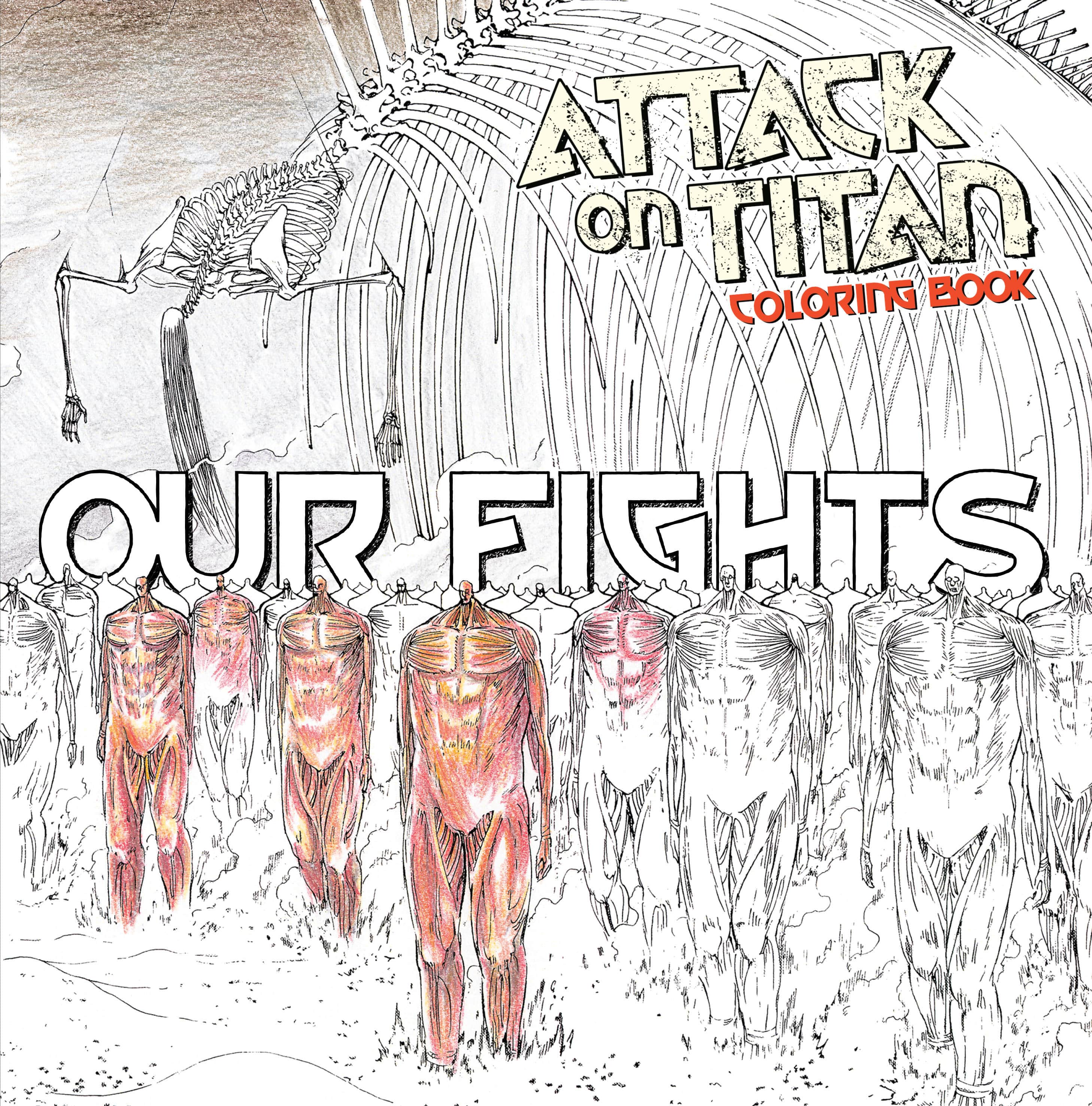 Attack on Titan Coloring Book 2: Our Fights Cover