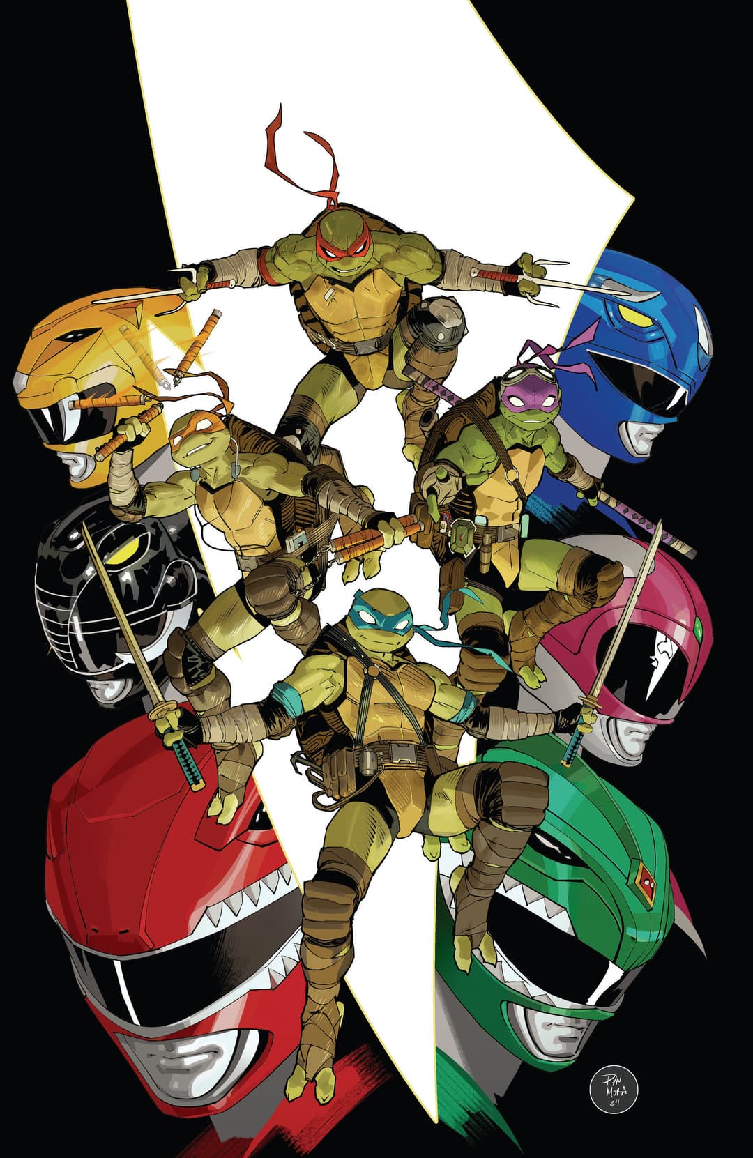 Cover für Mighty Morphin Power Rangers/Teenage Mutant Ninja Turtles