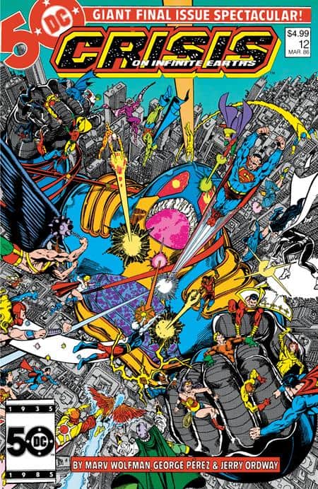 Crisis on Infinite Earths #12 Facsimile Edition Cover