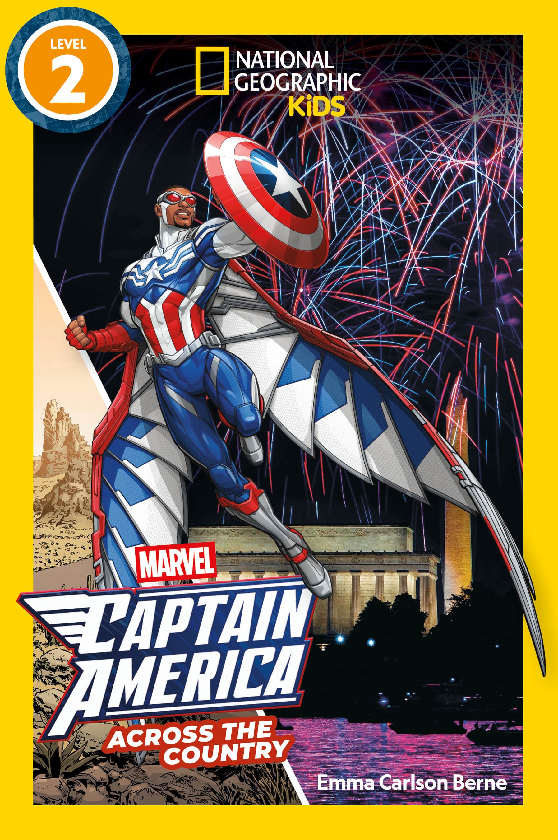 Marvel's Captain America Across the Country (National Geographic Kids Readers, Level 2) Cover
