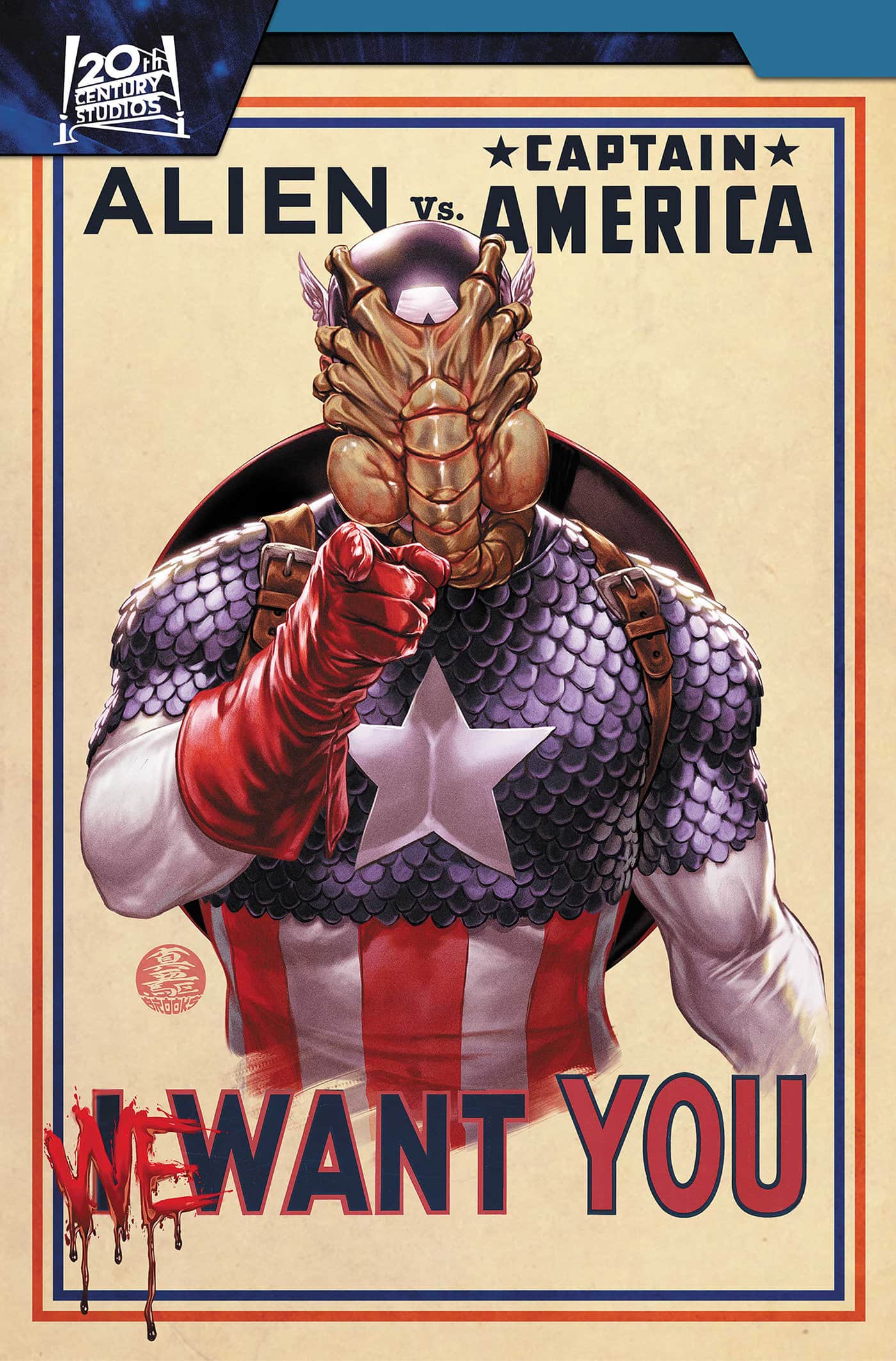 ALIEN VS. CAPTAIN AMERICA Cover
