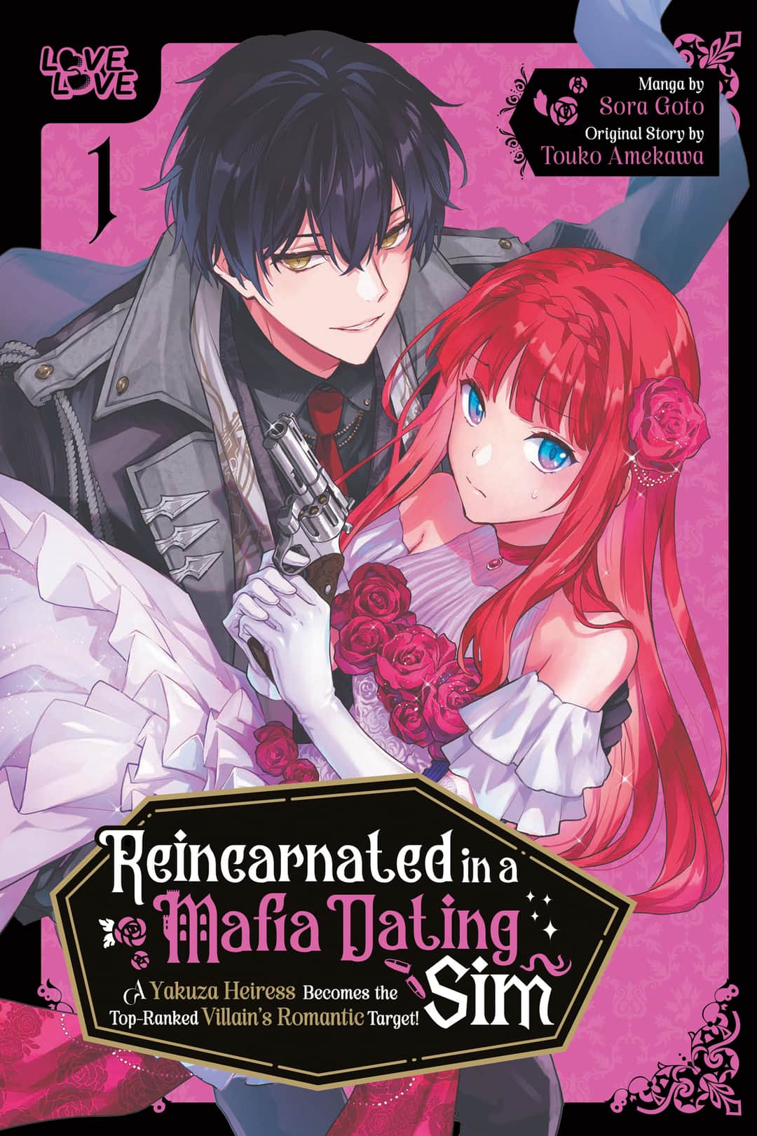 Reincarnated in a Mafia Dating Sim, Volume 1 Cover