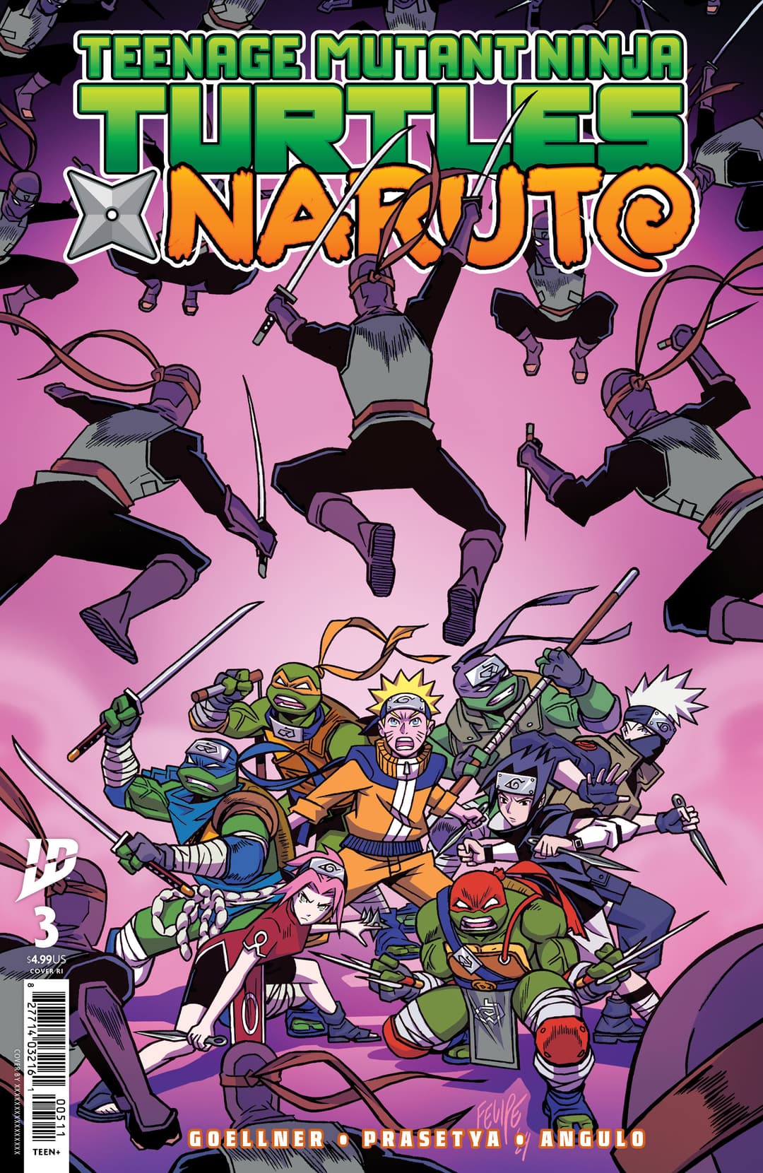 Cover für Teenage Mutant Ninja Turtles/Naruto
