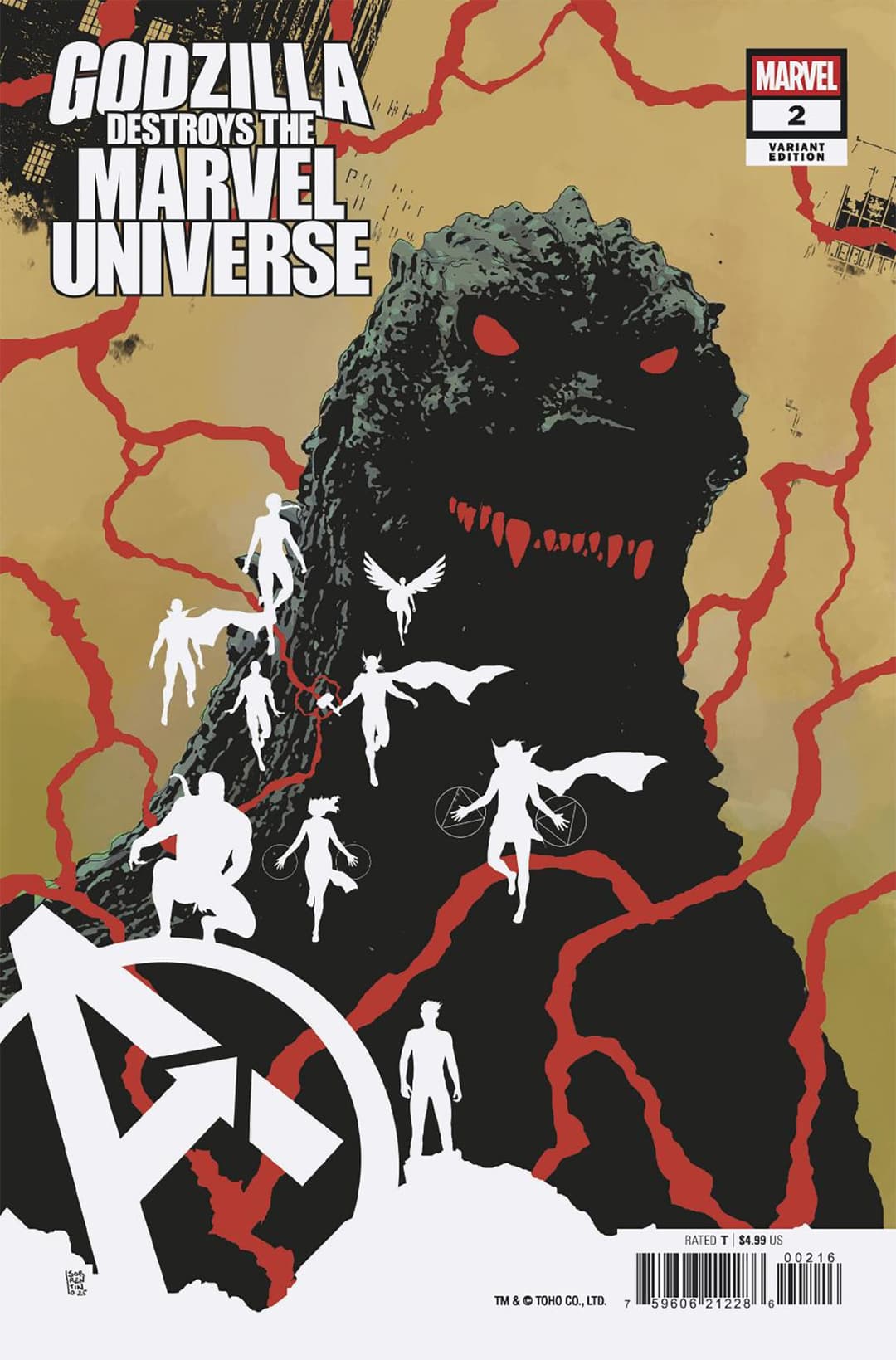 Cover für GODZILLA DESTROYS THE MARVEL UNIVERSE