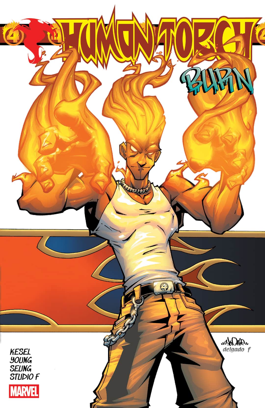 HUMAN TORCH: BURN Cover