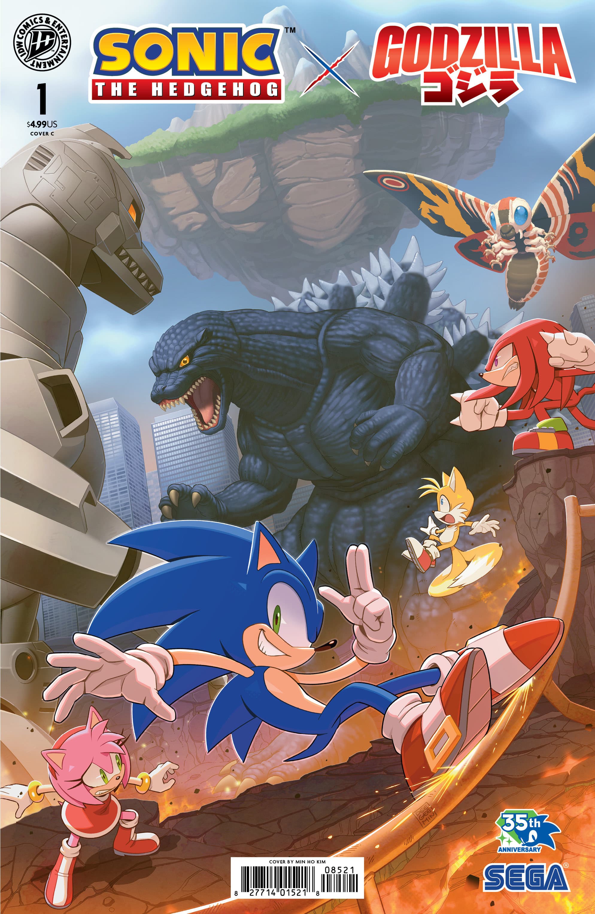 Cover für Sonic the Hedgehog x Godzilla