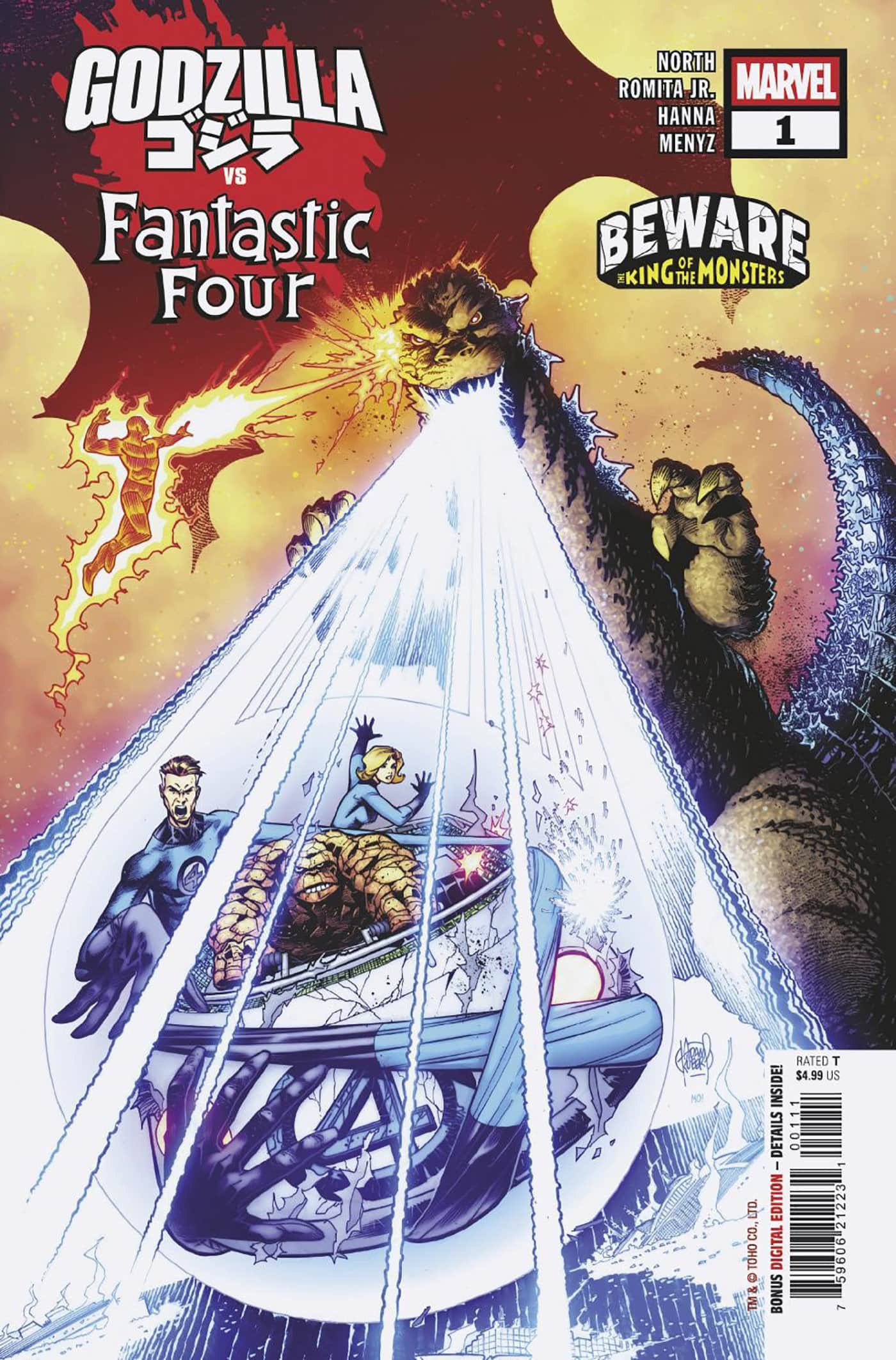 GODZILLA VS. FANTASTIC FOUR Cover