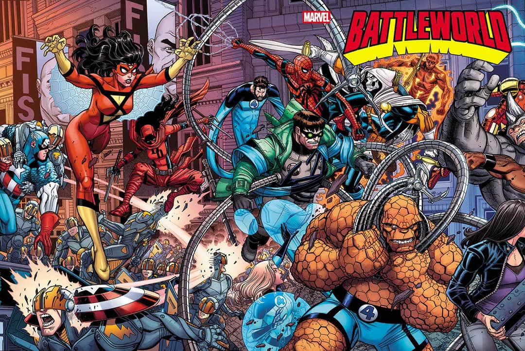 BATTLEWORLD NICK BRADSHAW 5-PART WRAPAROUND CONNECTING VARIANT A