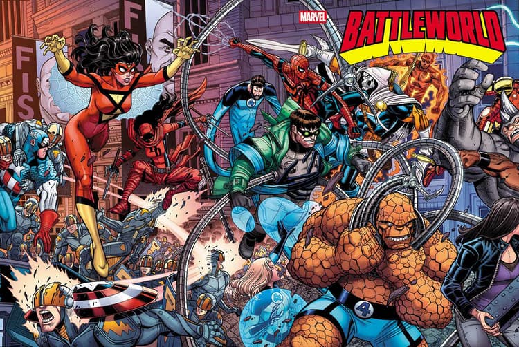 BATTLEWORLD NICK BRADSHAW 5-PART WRAPAROUND CONNECTING VARIANT A