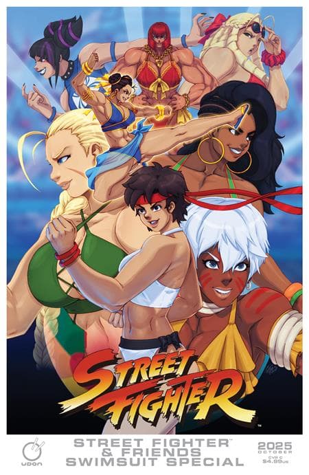 Cover für 2025 Street Fighter & Friends Swimsuit Special