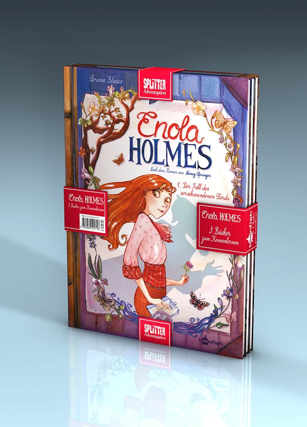 Adventspaket: Enola Holmes Band 1-3 Cover