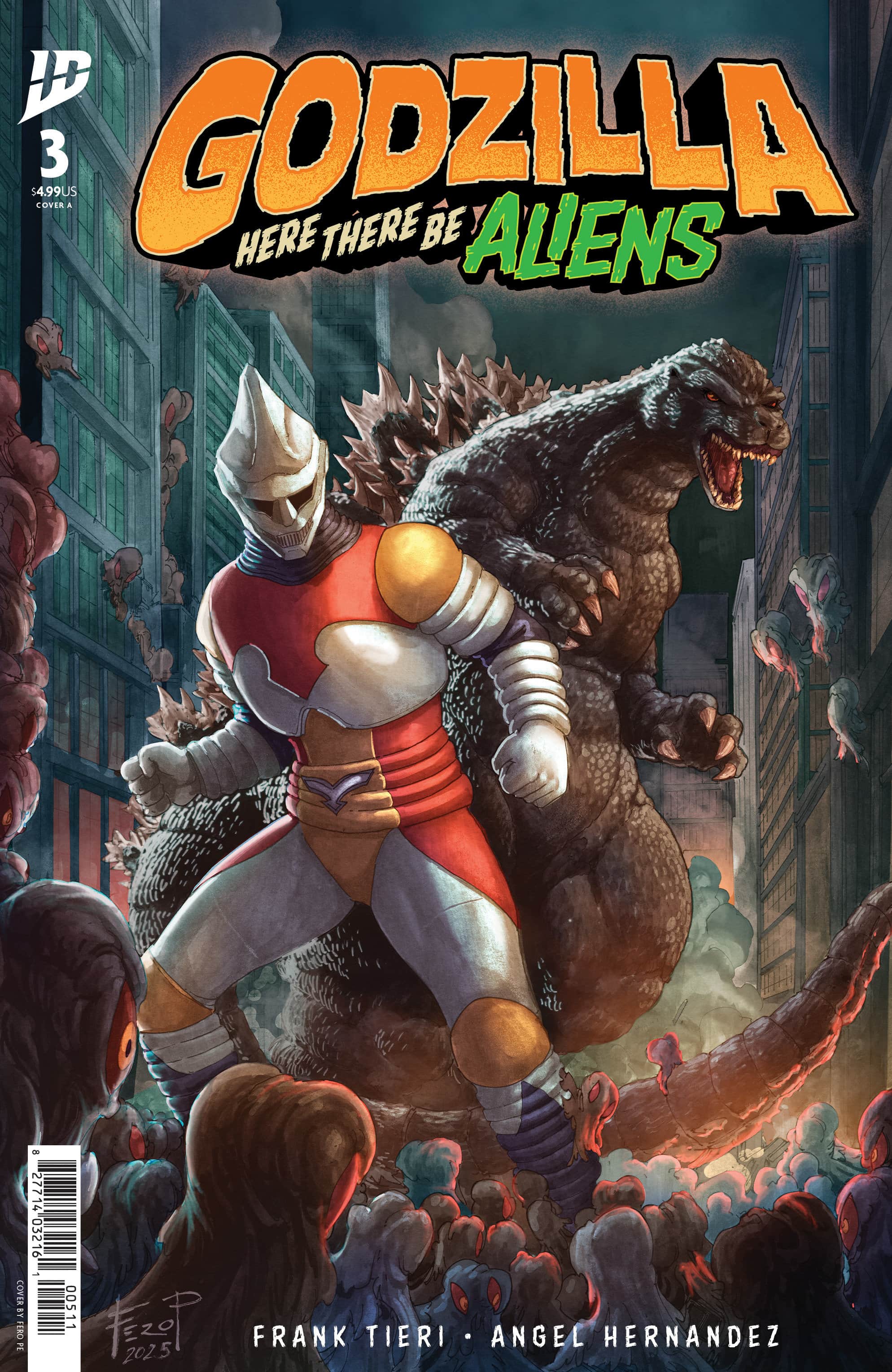 Godzilla: Here There Be Aliens Cover