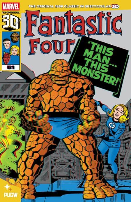Fantastic Four #51 This Man This Monster Pan Dimensional 3D Cover