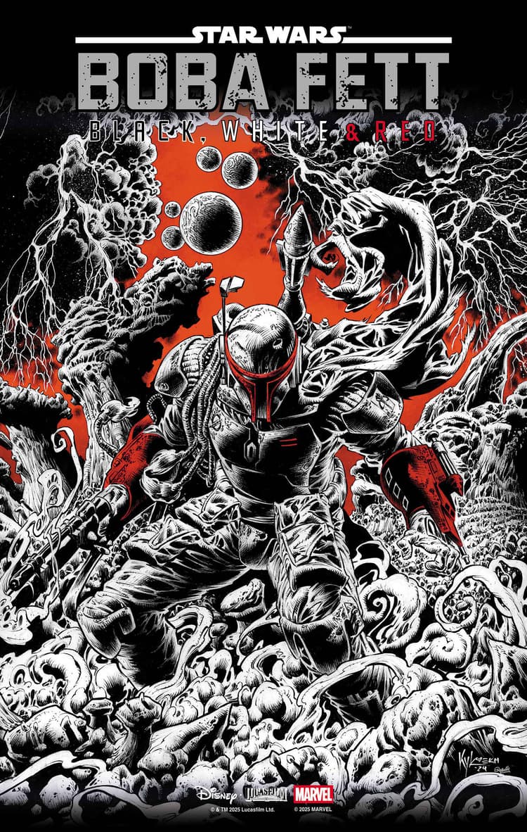 STAR WARS: BOBA FETT - BLACK, WHITE & RED KYLE HOTZ VARIANT