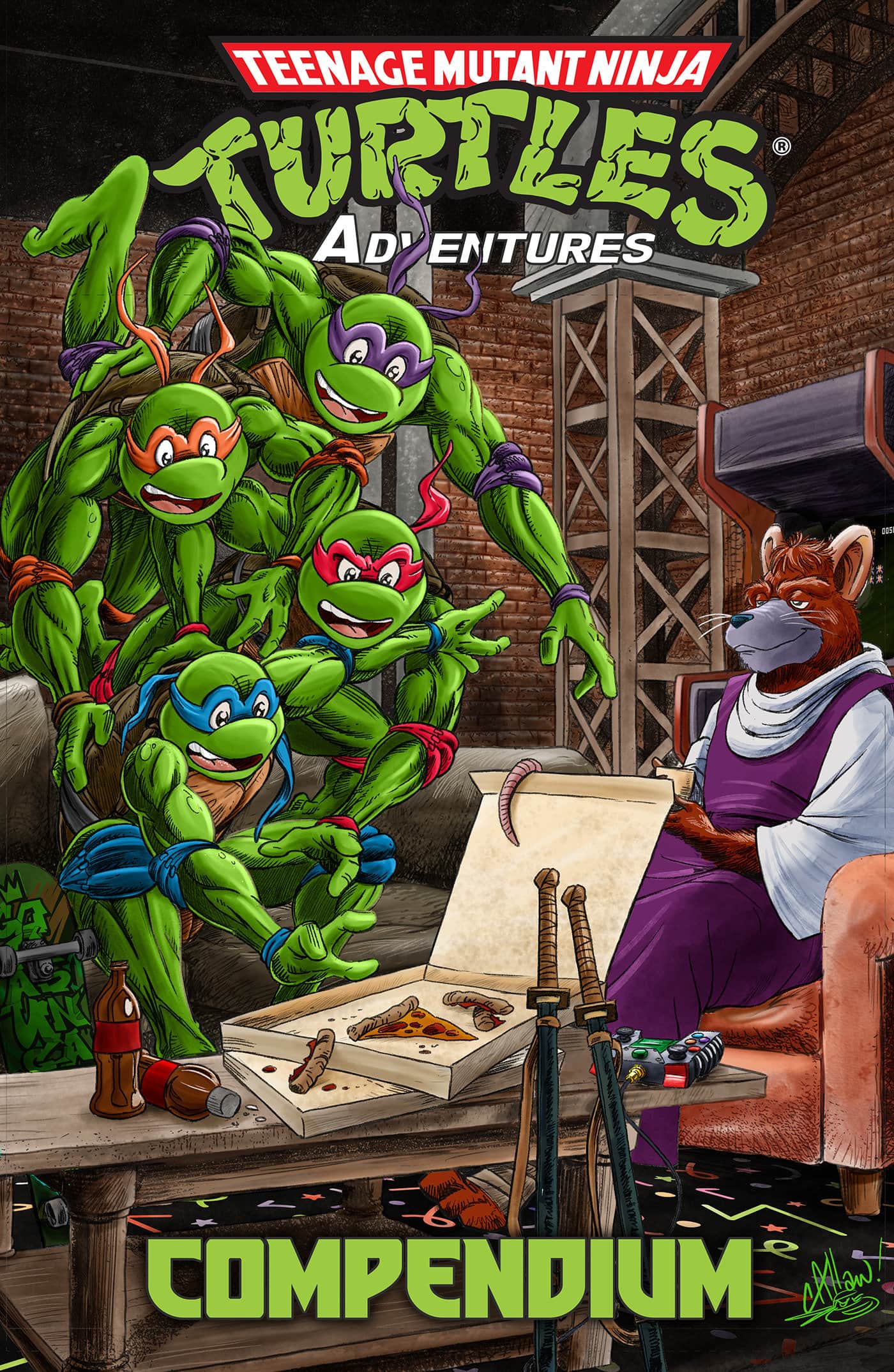 Teenage Mutant Ninja Turtles Adventures Compendium, Vol. 1 Cover