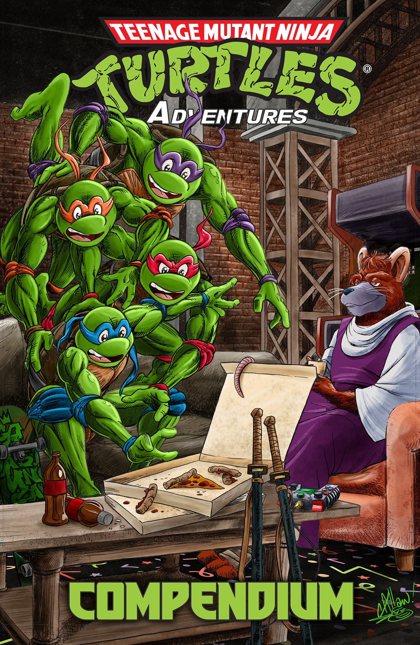 Cover für Teenage Mutant Ninja Turtles Adventures Compendium, Vol. 1