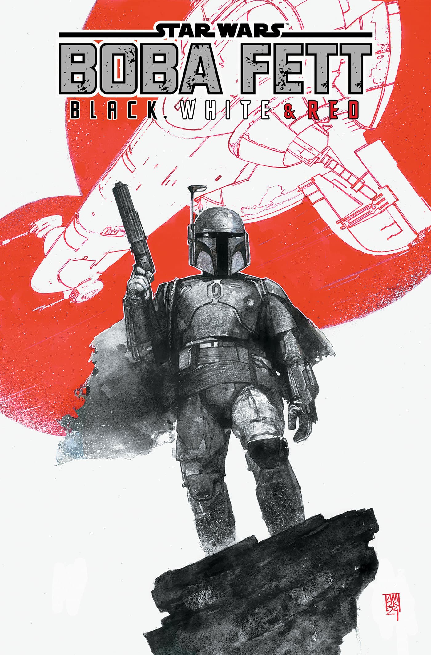 Cover für STAR WARS: BOBA FETT - BLACK, WHITE & RED