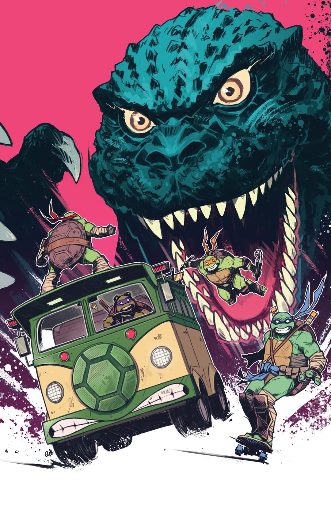Cover für Teenage Mutant Ninja Turtles x Godzilla