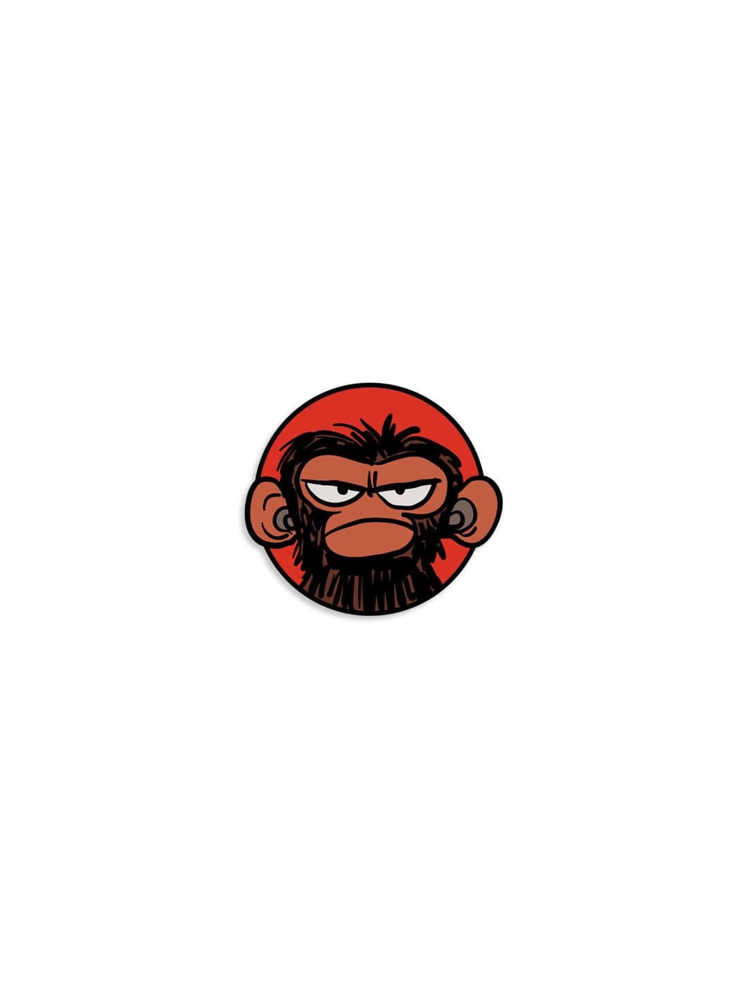 Cover für Grumpy Monkey Enamel Pin