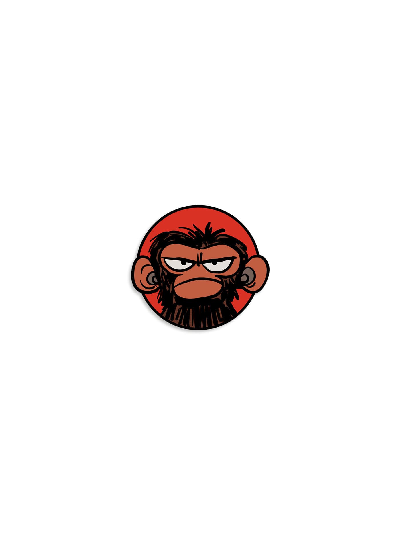 Cover für Grumpy Monkey Enamel Pin