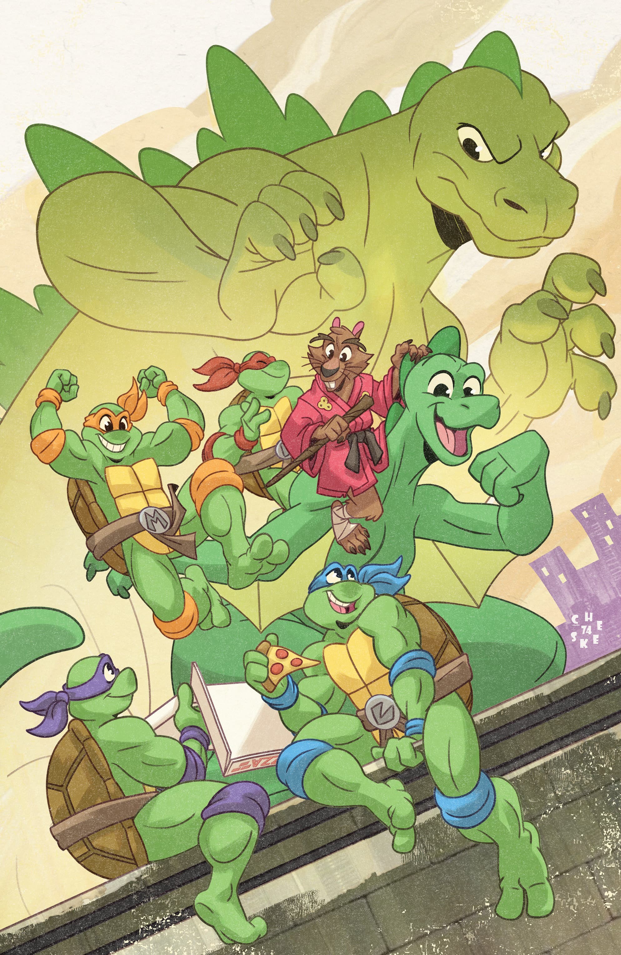 Cover für Teenage Mutant Ninja Turtles x Godzilla