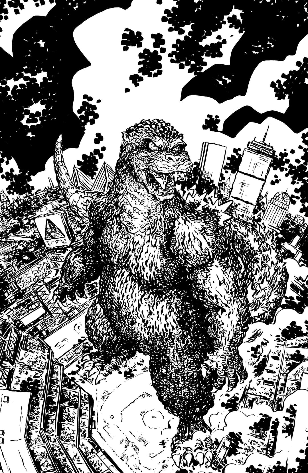 Cover für Godzilla Vs. America: Boston Cover A (Sherman)
