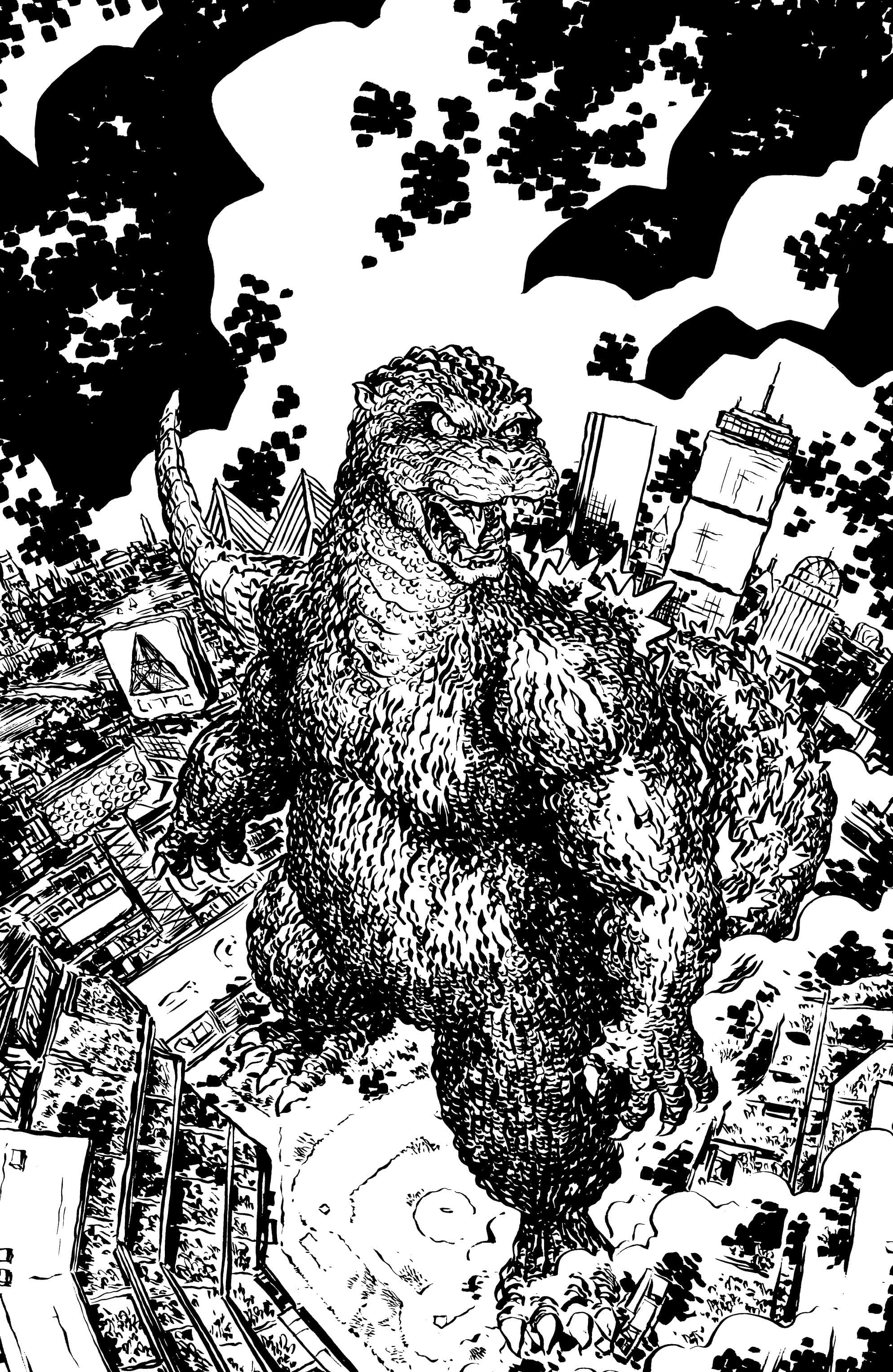 Cover für Godzilla Vs. America: Boston Cover A (Sherman)